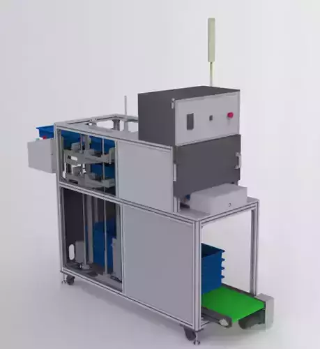 Stacking box feeding machine 3D model