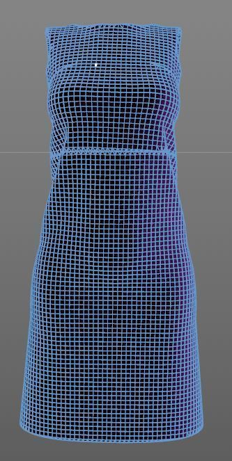 Stylish Designer Women Shift Formal Dress 3D model 3D model_9