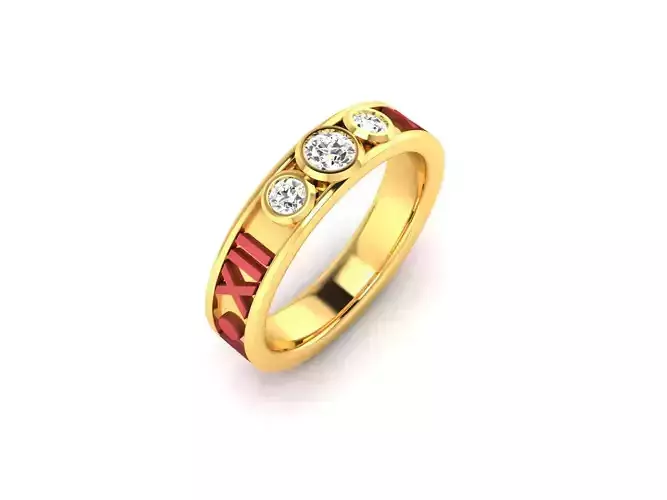 Women Ring 3dm render detail