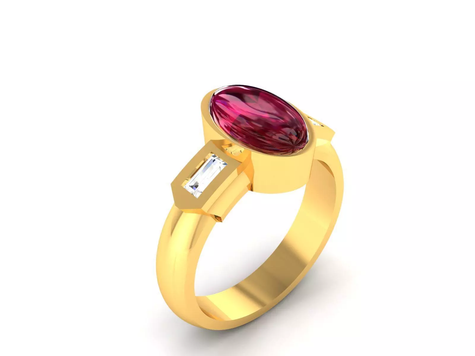 Women Ring 3dm render detail 3D print model_0