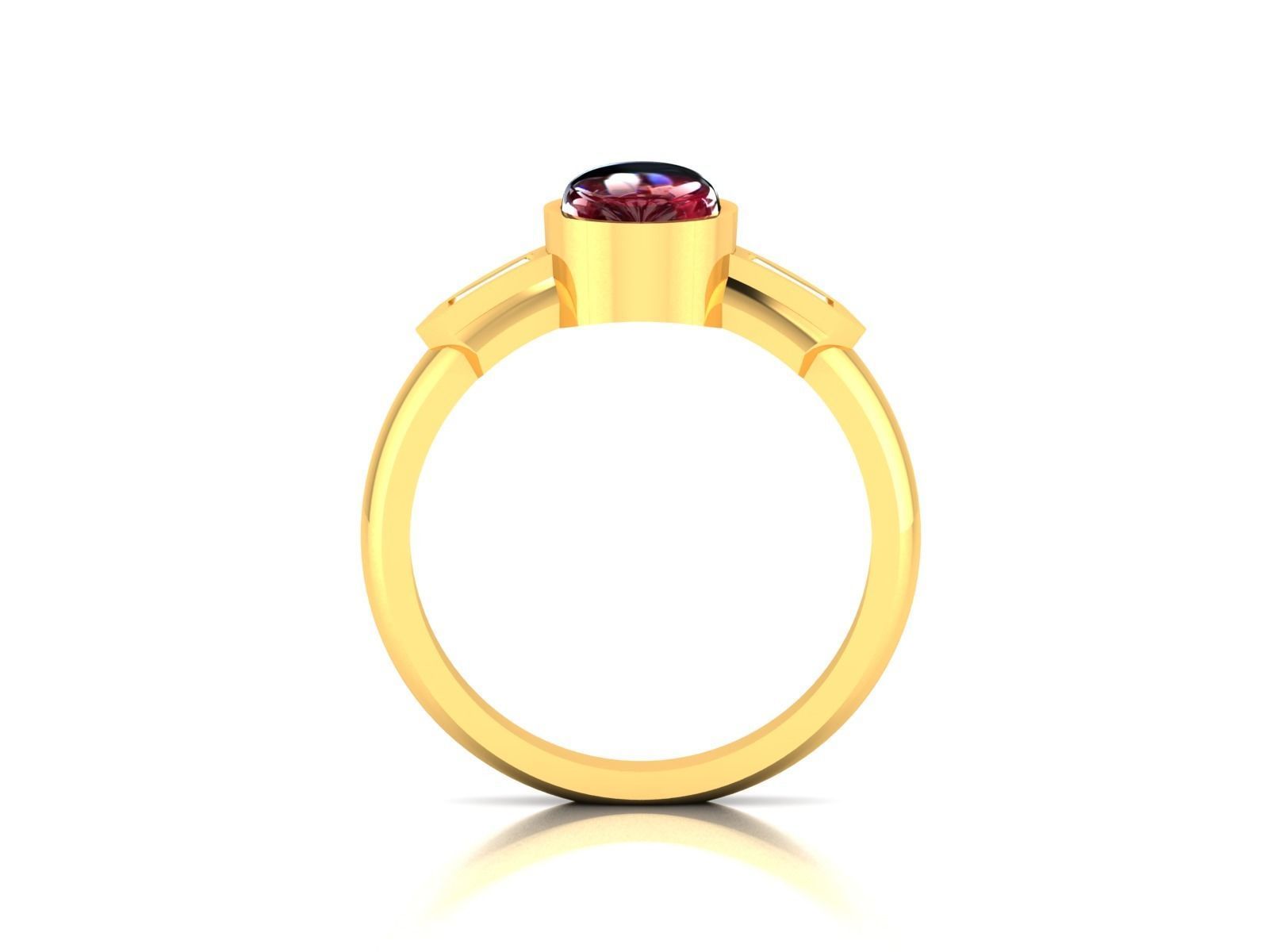 Women Ring 3dm render detail 3D print model_3