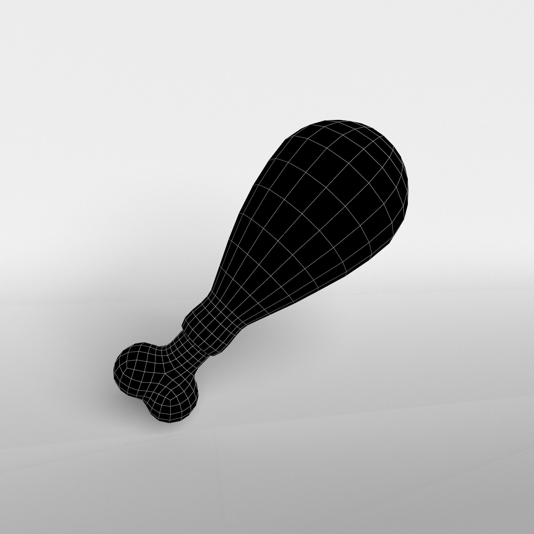Poultry Leg v1 002 Low-poly 3D model_4