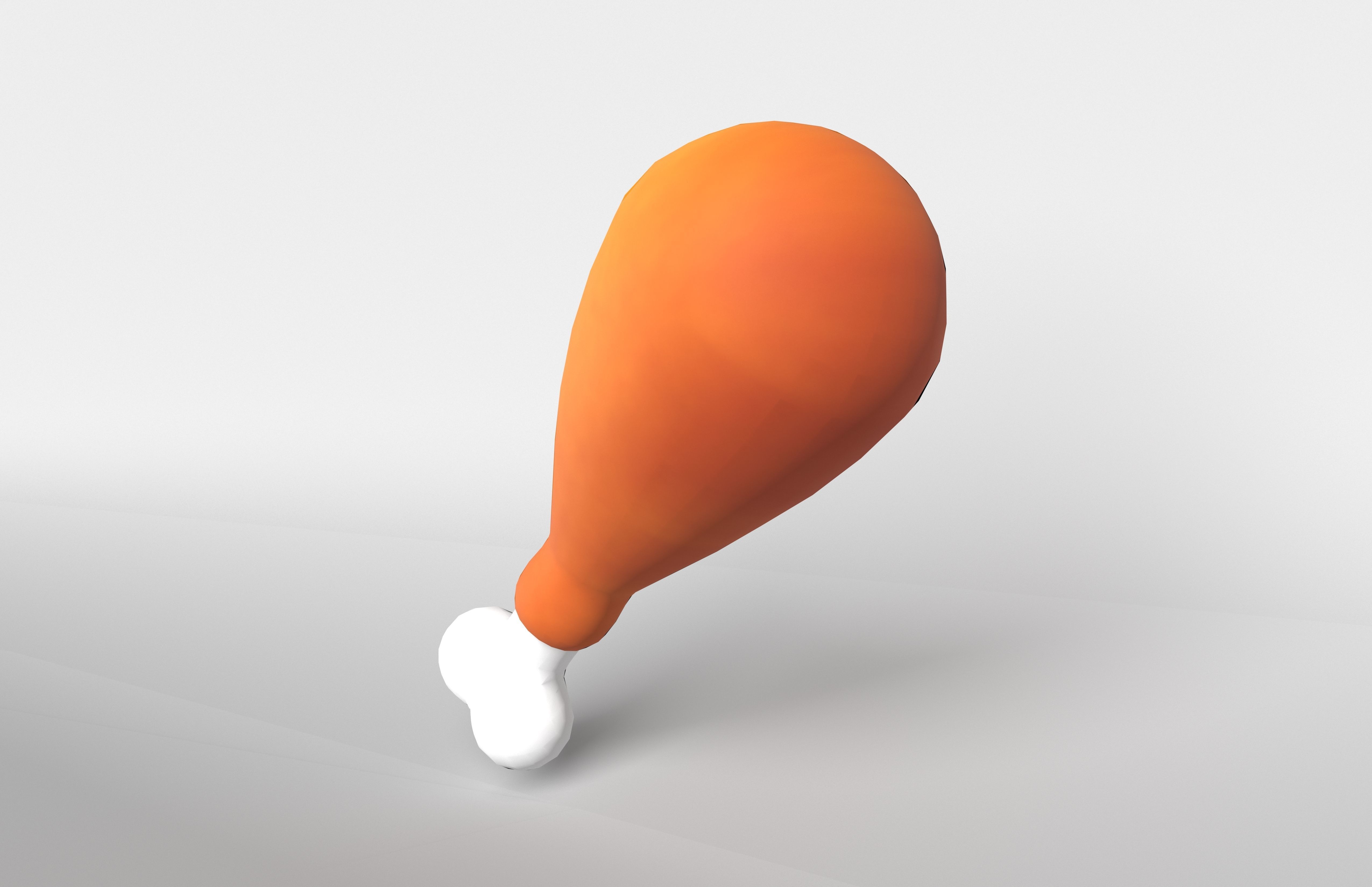 Poultry Leg v1 002 Low-poly 3D model_2