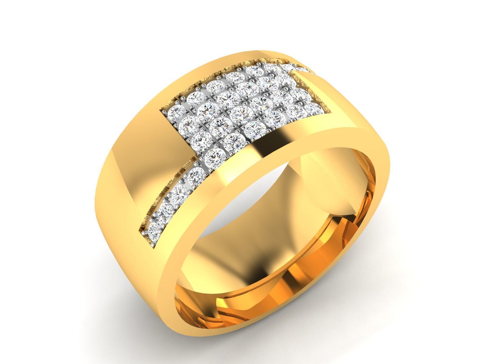 Women Ring 3dm render detail 3D print model_1
