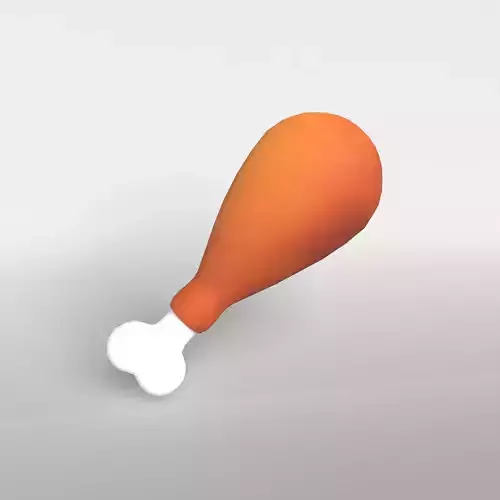 Poultry Leg v1 003 Low-poly 3D model