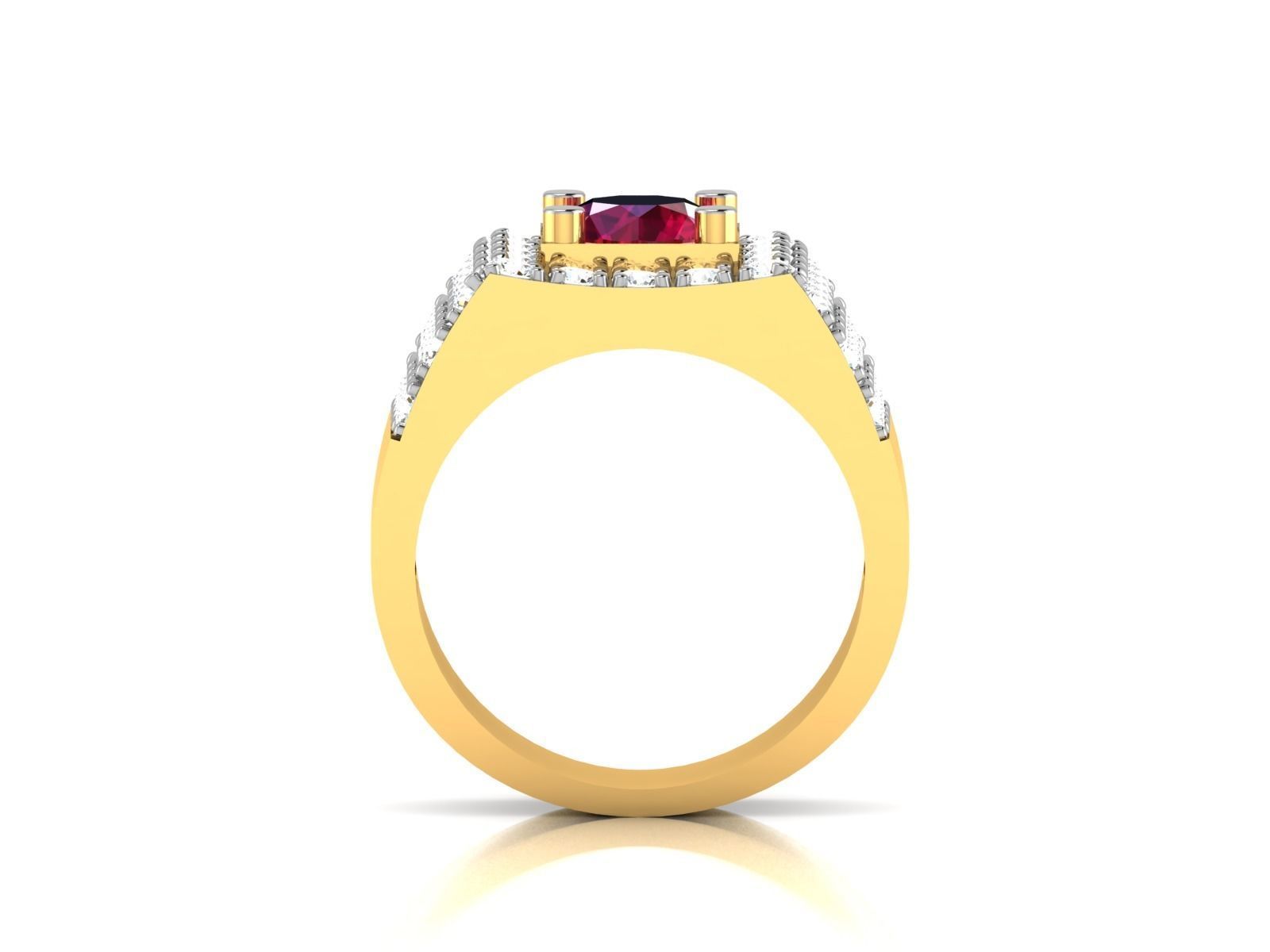 Gents Ring 3dm render detail 3D print model_3