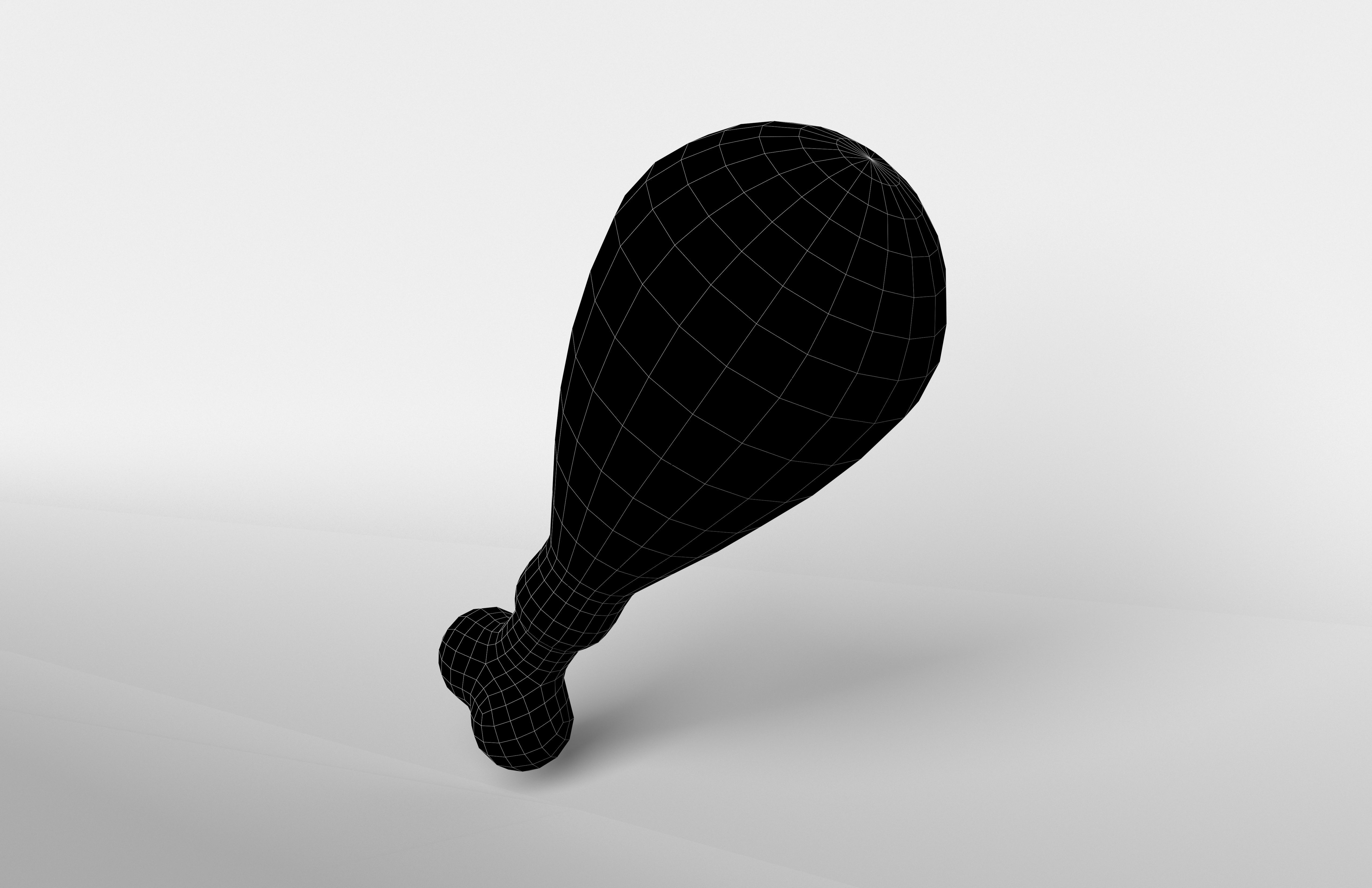 Poultry Leg v1 004 Low-poly 3D model_6