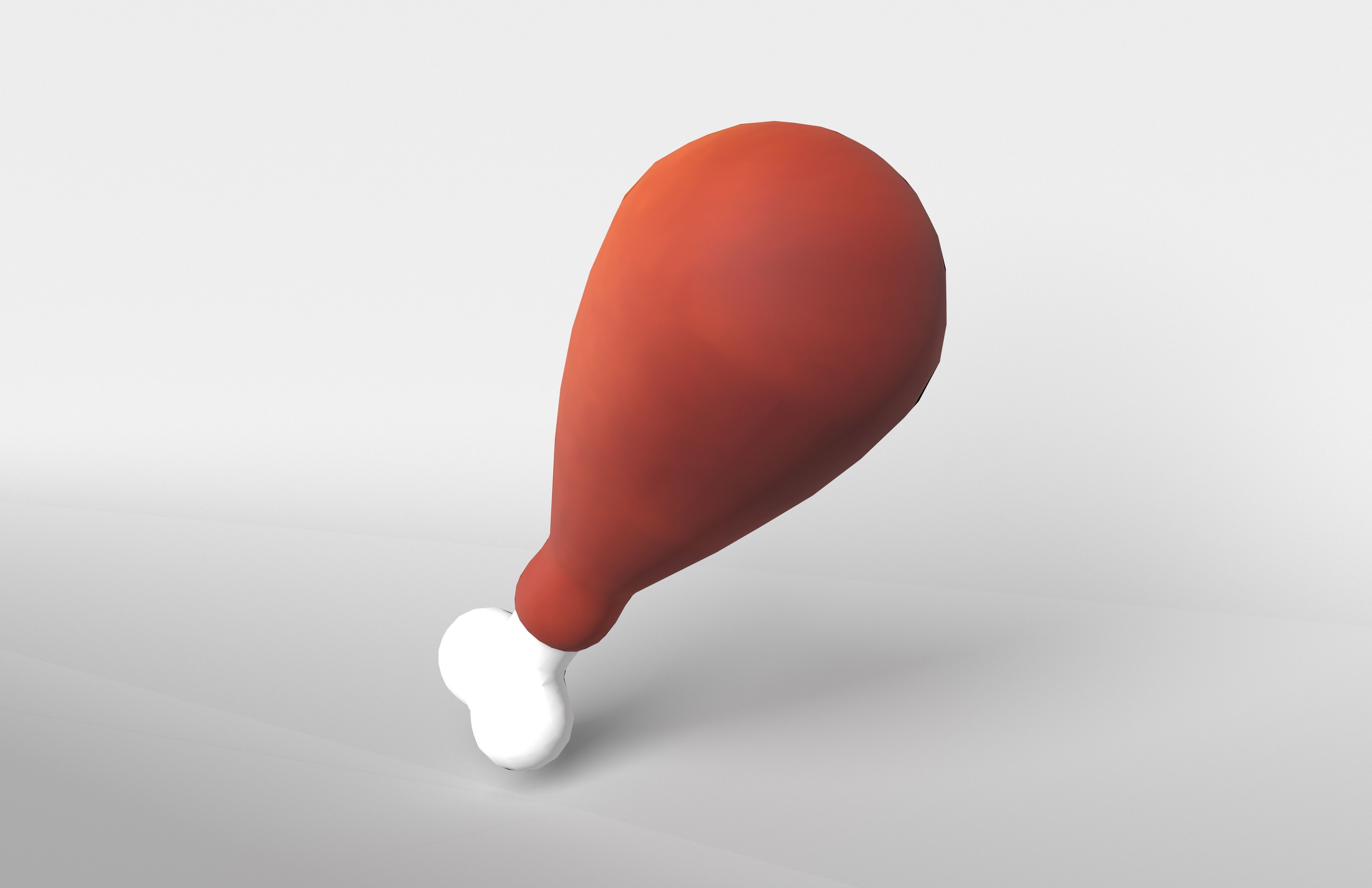 Poultry Leg v1 005 Low-poly 3D model_2