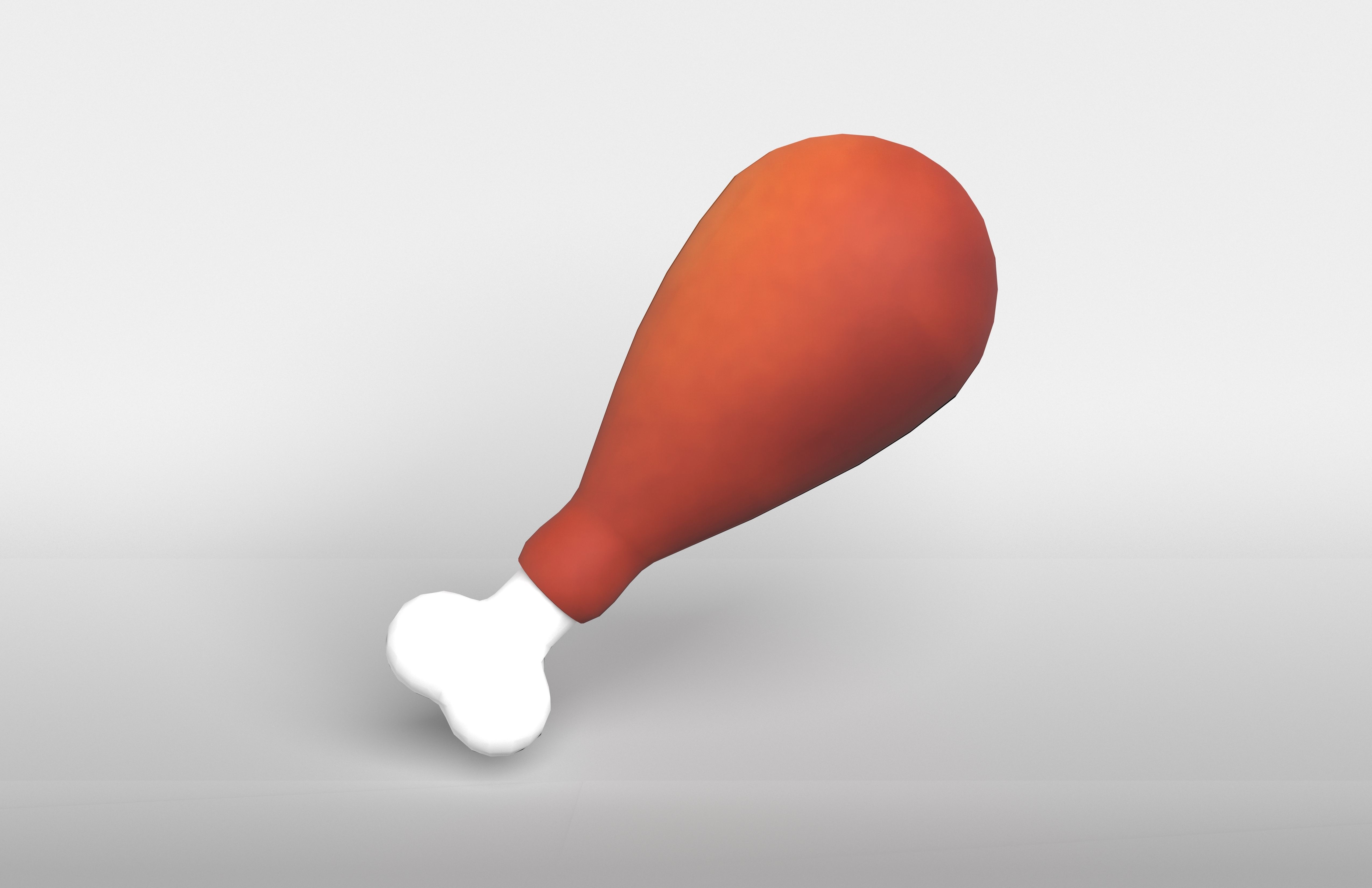 Poultry Leg v1 005 Low-poly 3D model_1