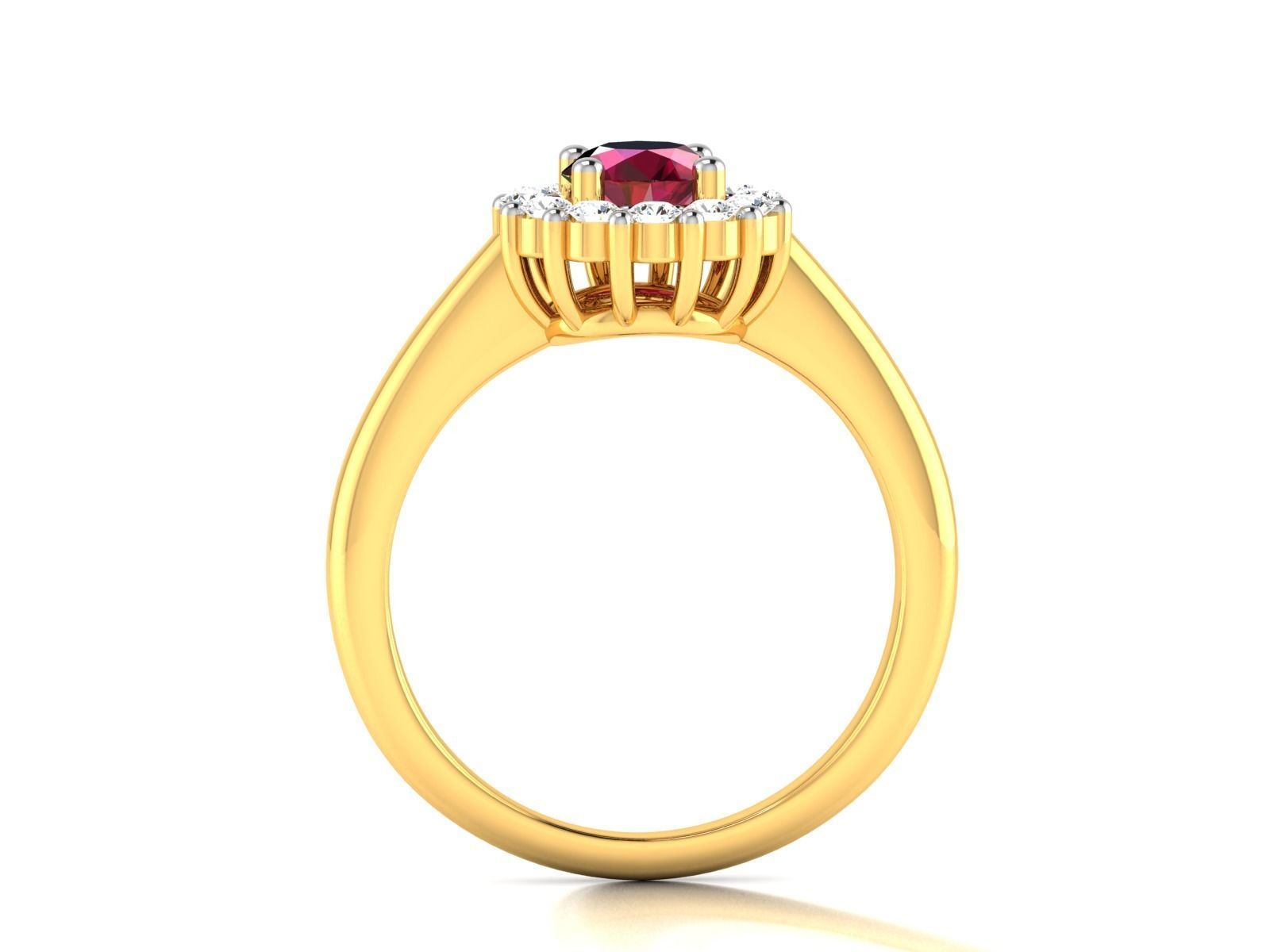 Women Ring 3dm render detail 3D print model_3