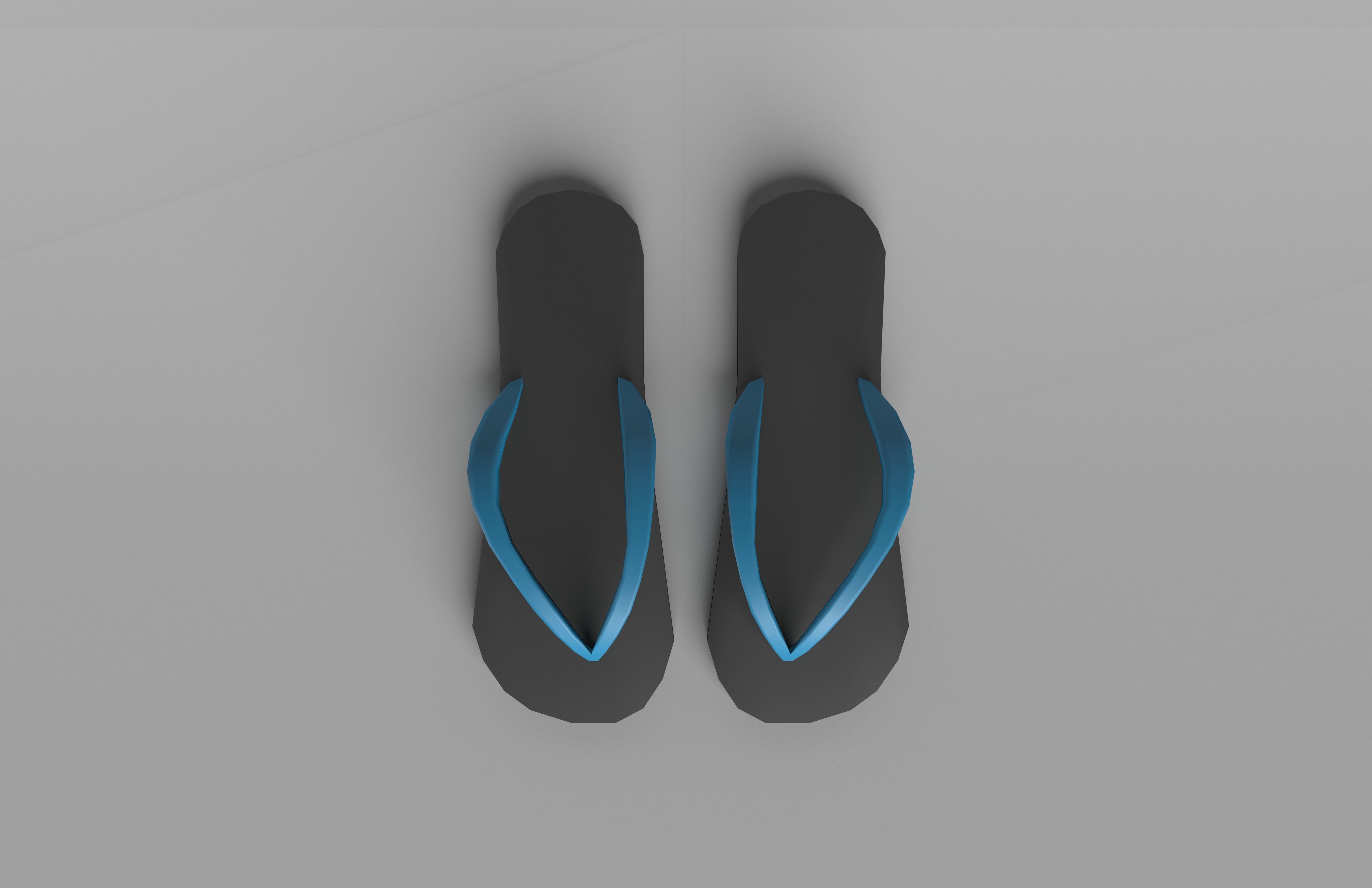 Flip Flops v1 002 Low-poly 3D model_4