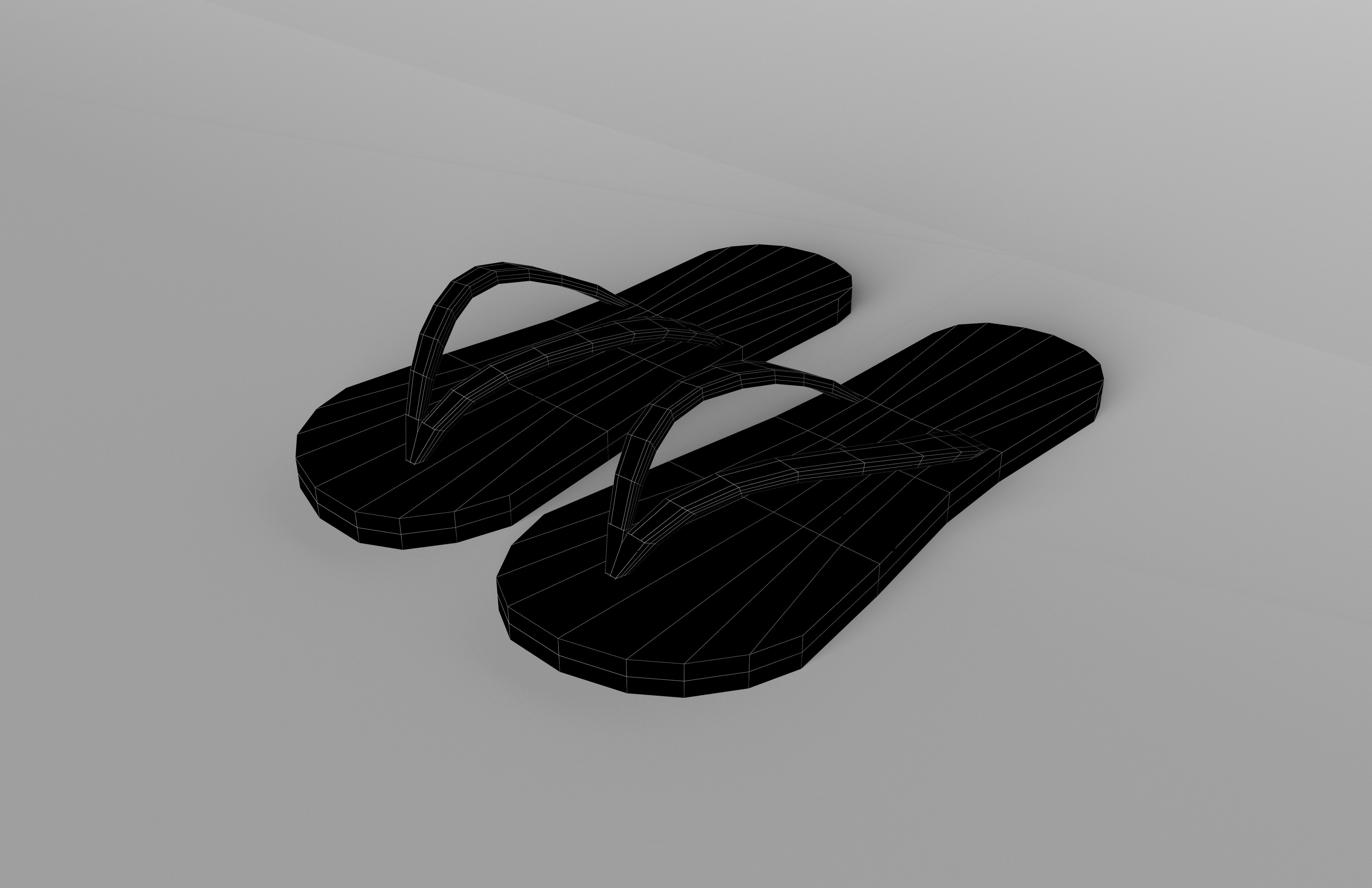 Flip Flops v1 002 Low-poly 3D model_7