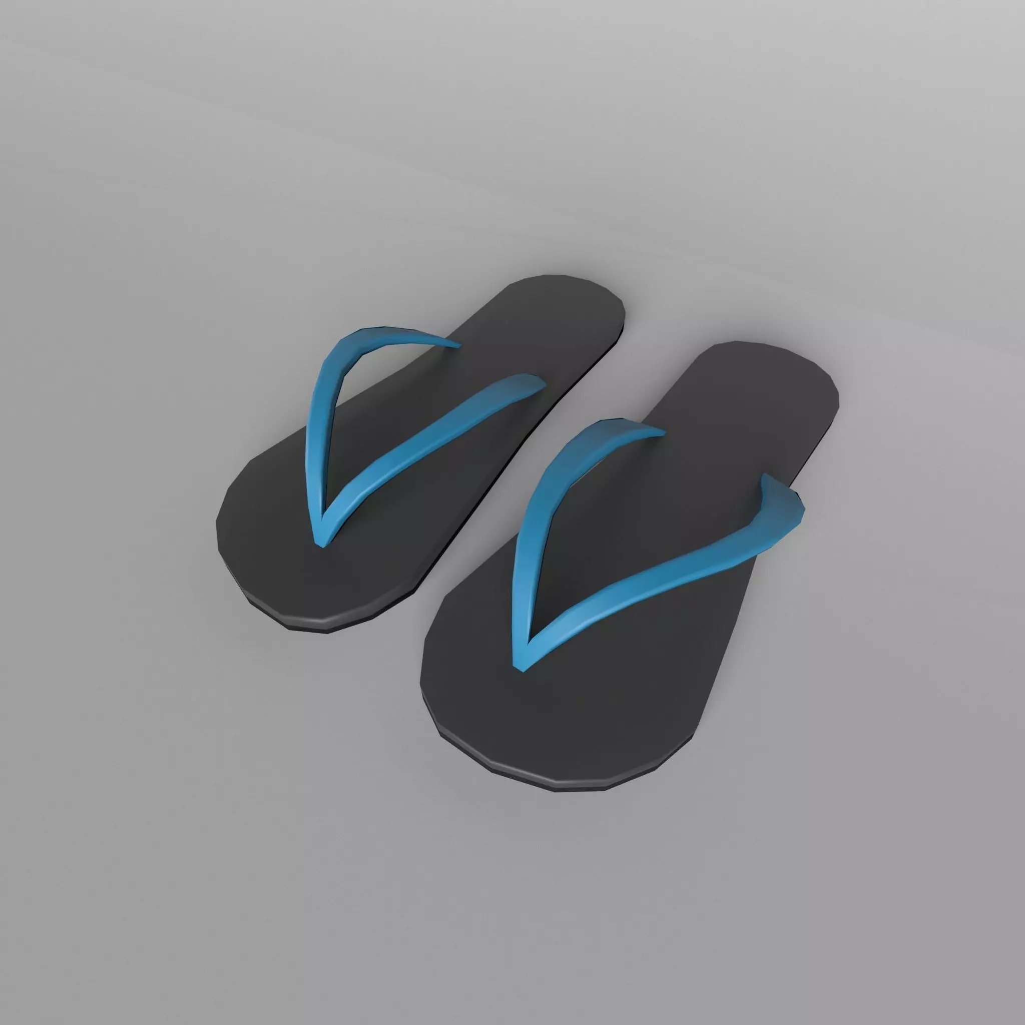 Flip Flops v1 002 Low-poly 3D model_0