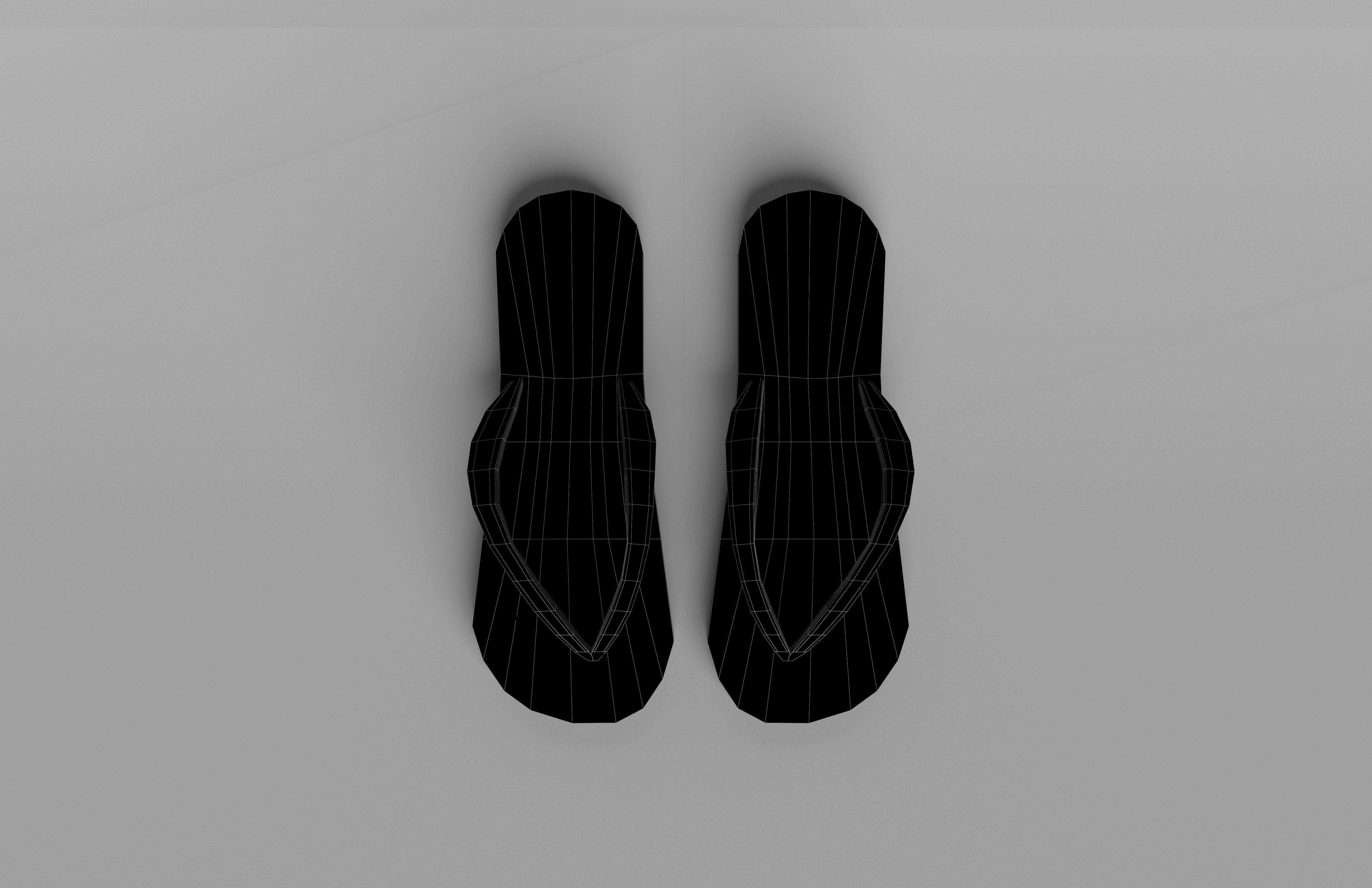 Flip Flops v1 002 Low-poly 3D model_5