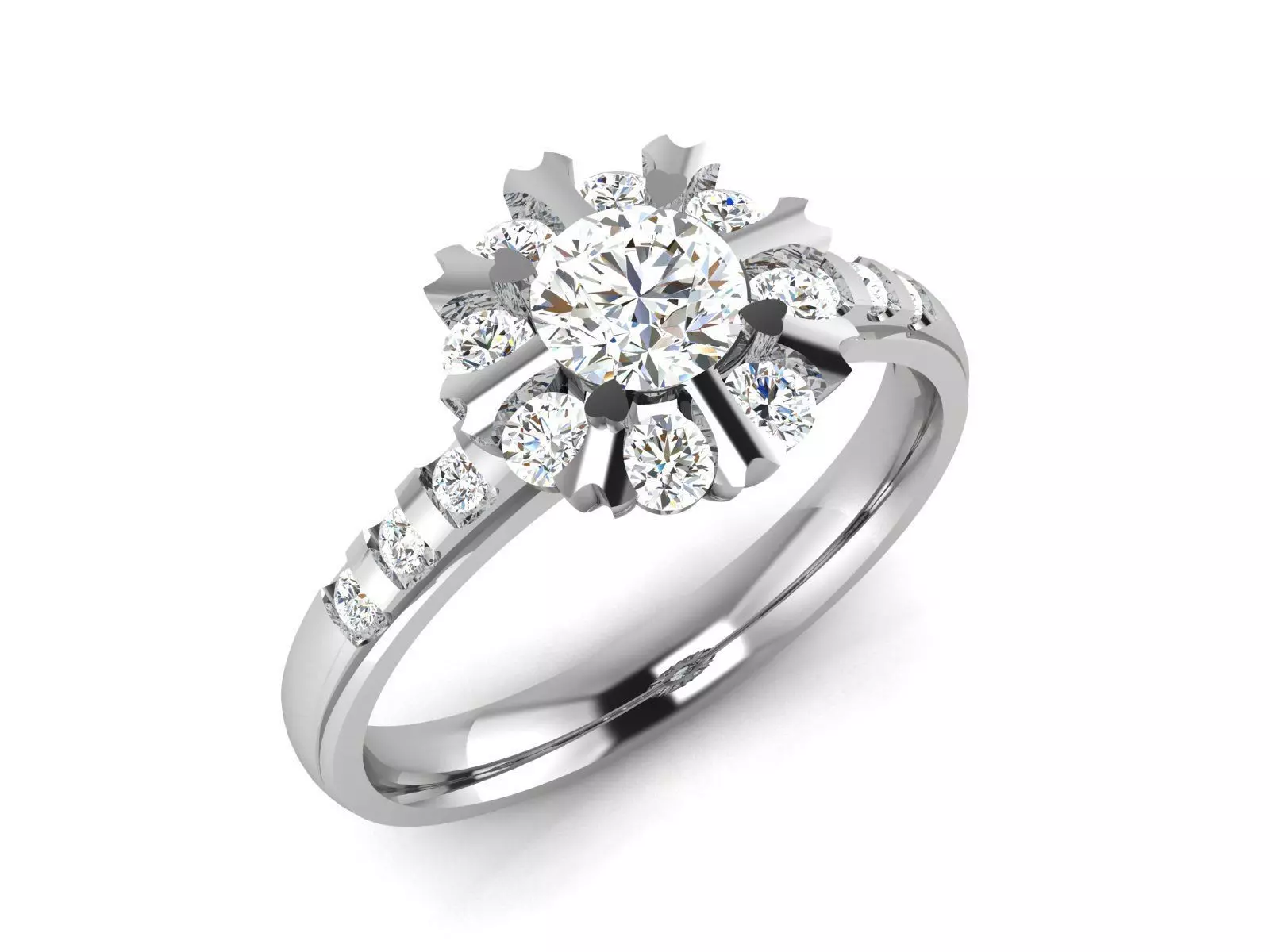 Women Ring 3dm render detail 3D print model_0