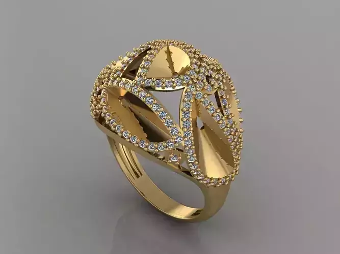 GC GOLD Y230- Diamond gold Ring 