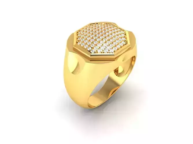 Gents Ring 3dm render detail
