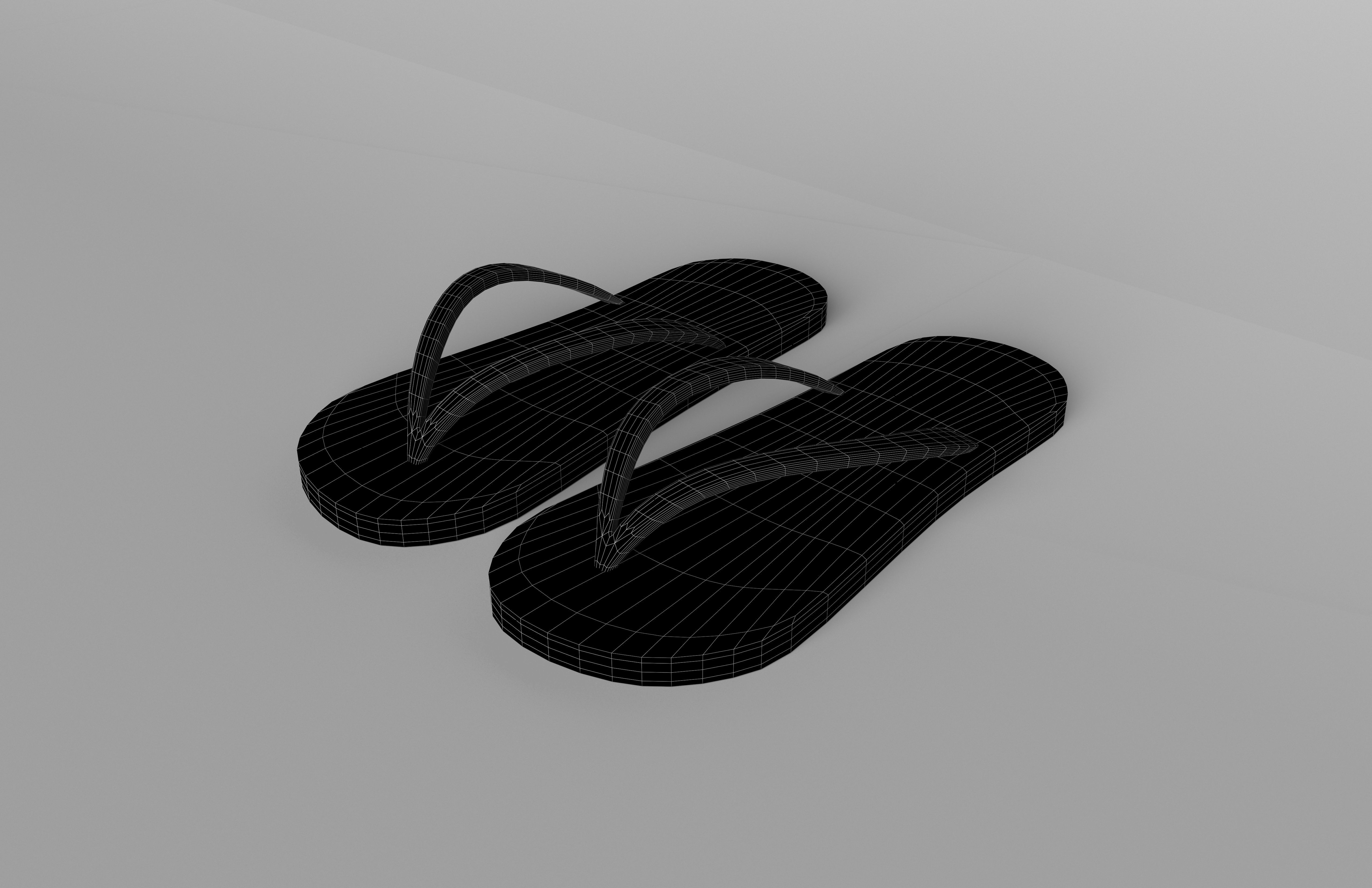 Flip Flops v3 001 Low-poly 3D model_8