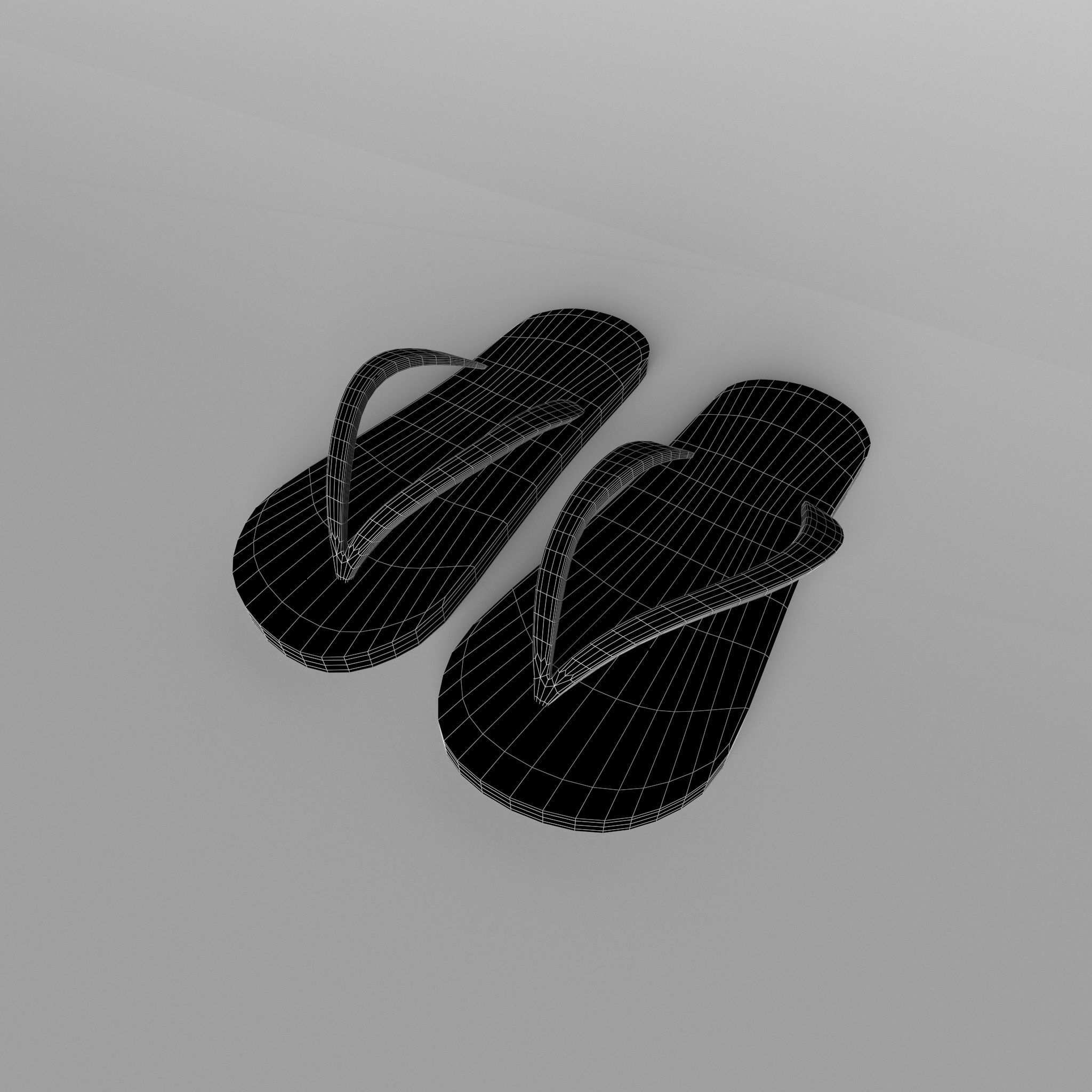Flip Flops v3 002 Low-poly 3D model_6