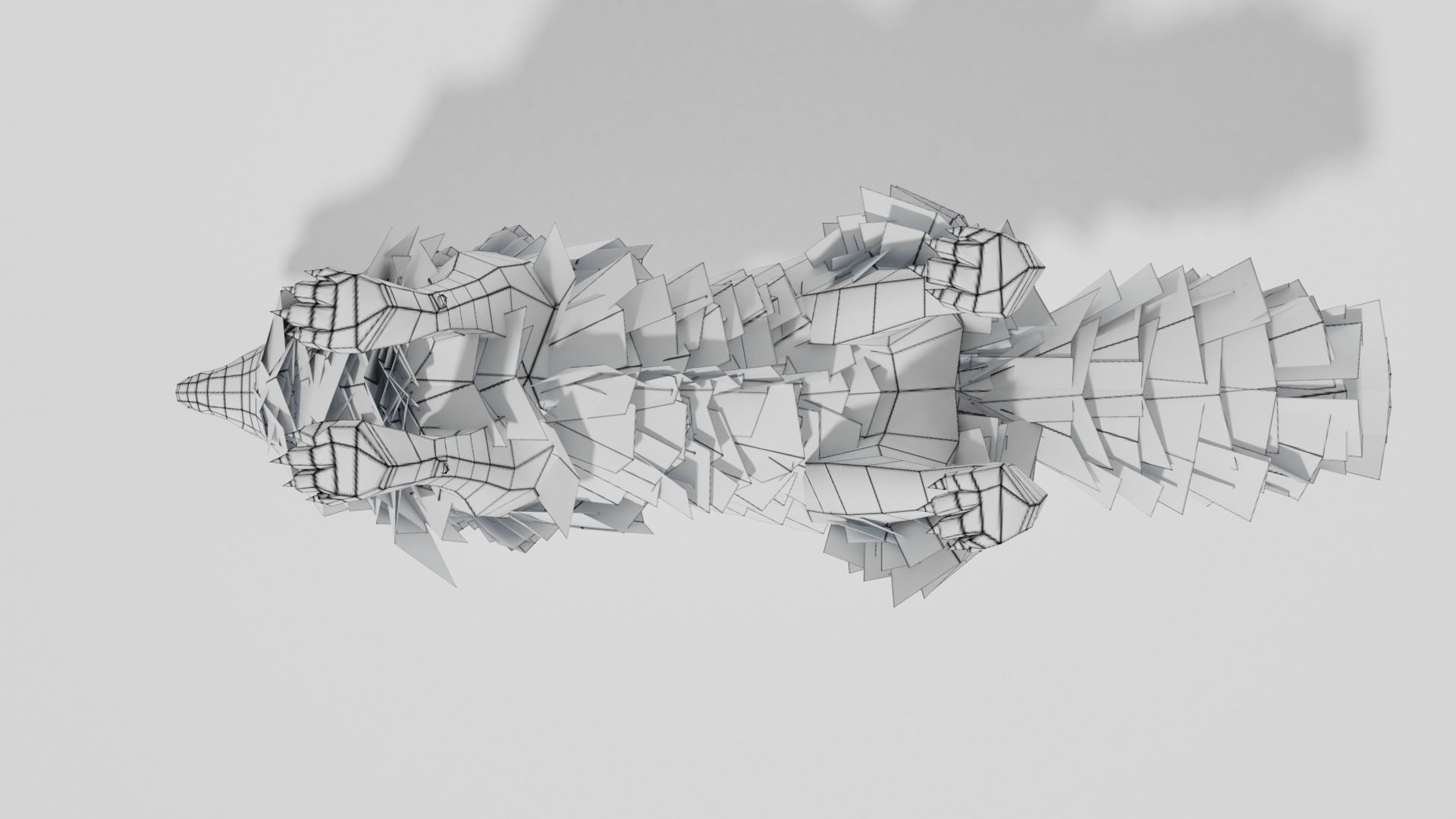 Brown Wolf Animated game ready with fur Low-poly 3D model_23