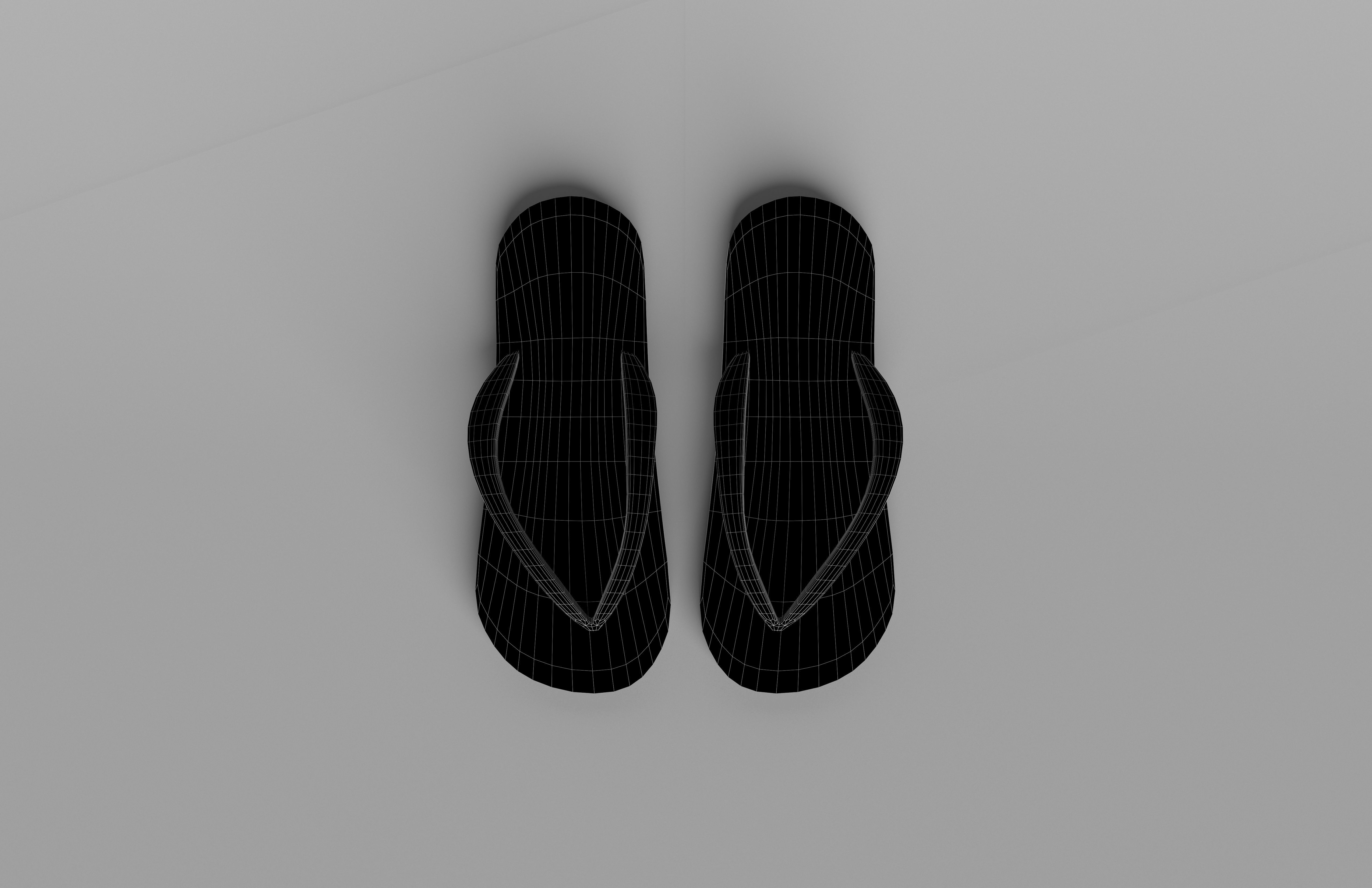Flip Flops v3 003 Low-poly 3D model_8