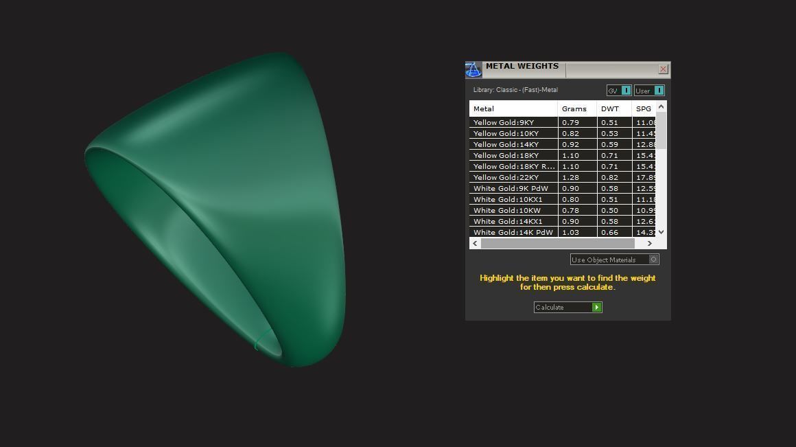 Alphabet letter j charm in gold 3D print model_76