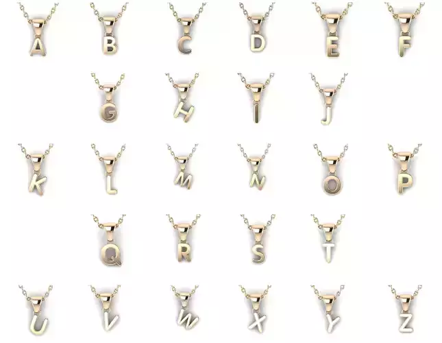 Alphabet letter j charm in gold