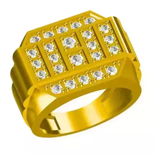 JCD Format Men gold engagement rings jewelry cad institute