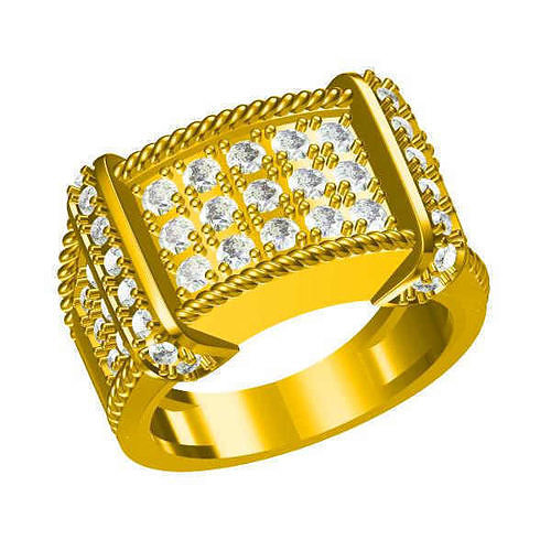 JCD Format Men engagement rings jewelcad 3D print model