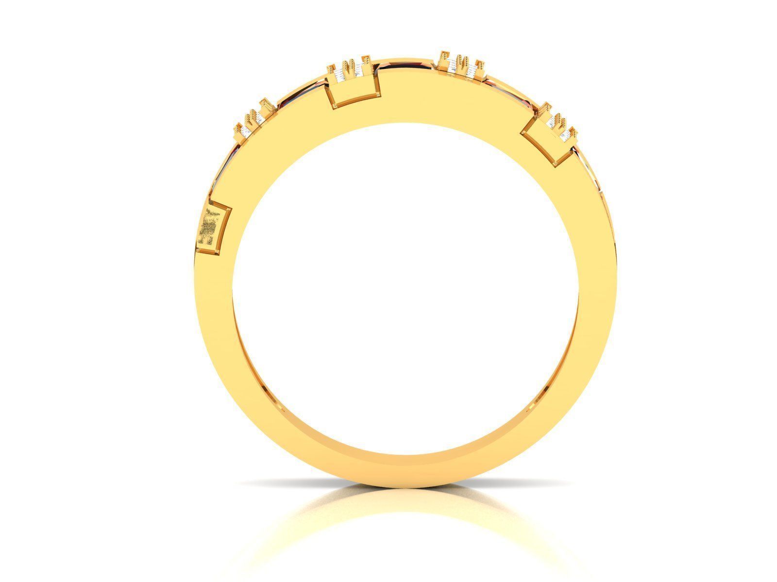 Women Band Ring 3dm render detail 3D print model_11