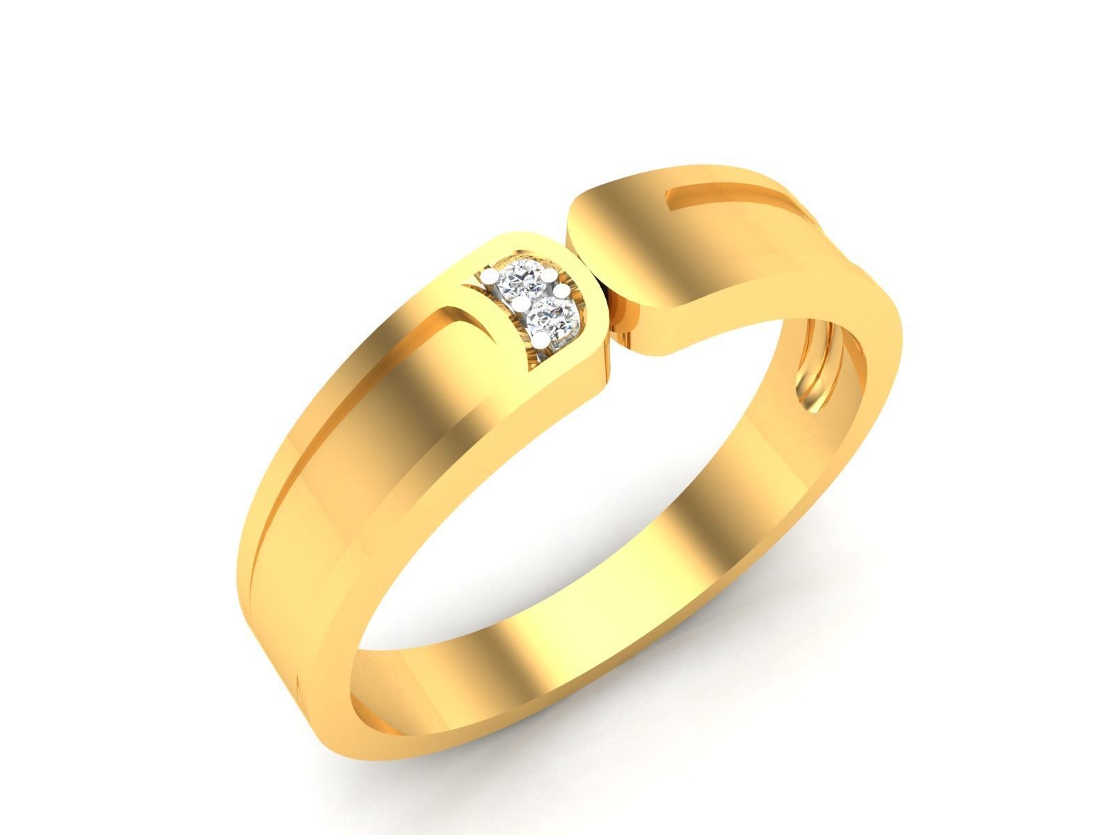 Women Ring 3dm render detail 3D print model_1