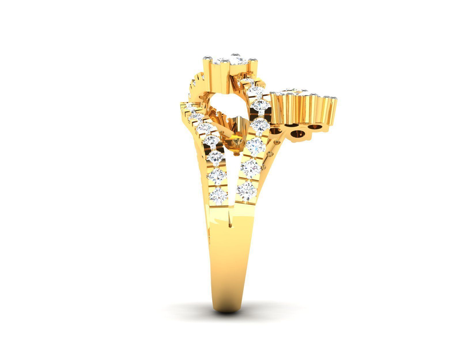 Women Ring 3dm render detail 3D print model_1