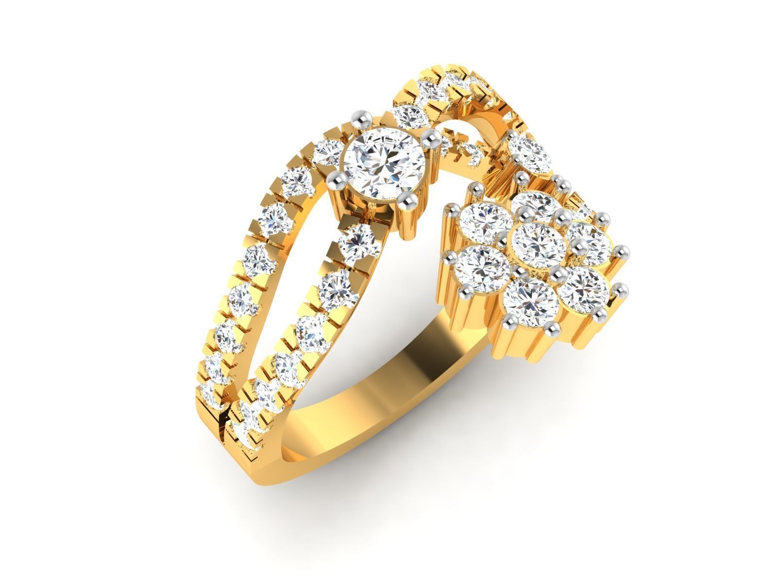 Women Ring 3dm render detail 3D print model_5