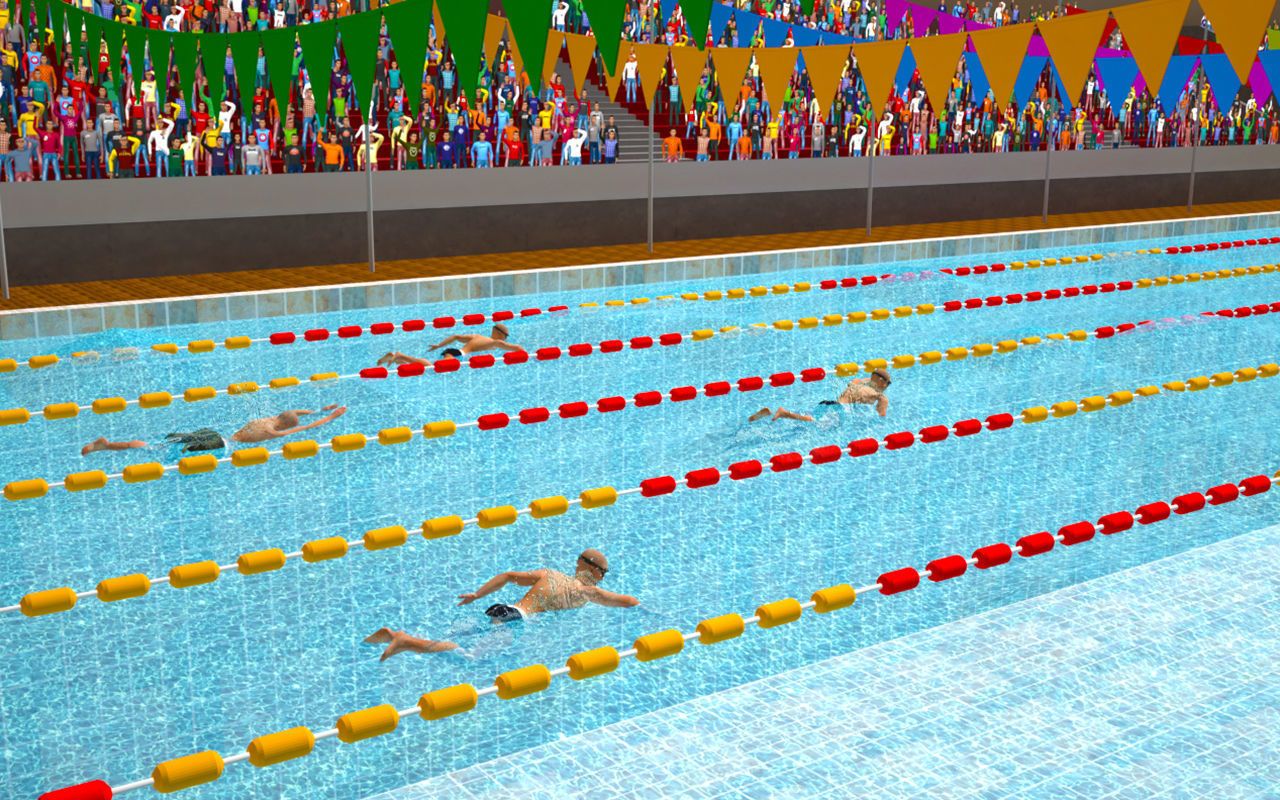 swimming pool 3d model Low-poly 3D model_4