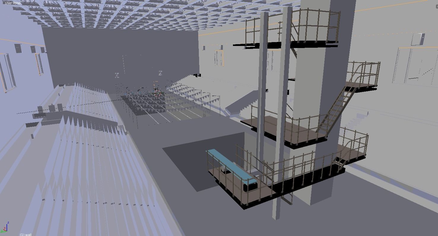 swimming pool 3d model Low-poly 3D model_1