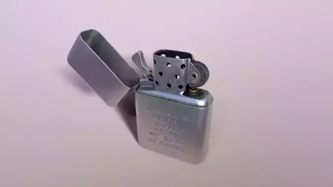 Zippo Lighter Low-poly 3D model
