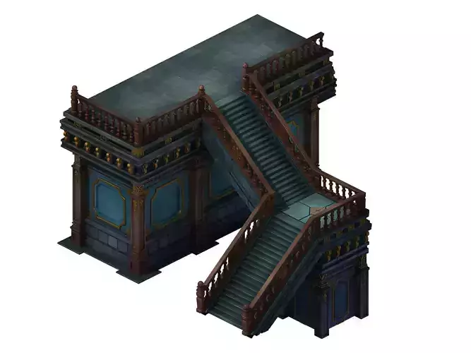 Tang Library - Corner staircase 01