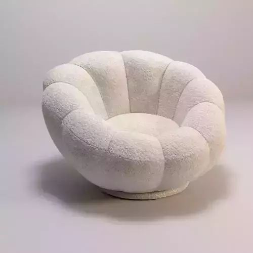 Sherpa Swivel Tulip Chair