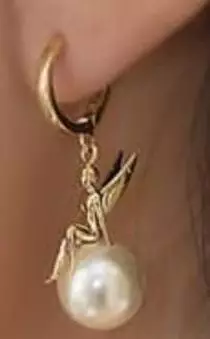 Angel-earring -nacklace 3D print model_0