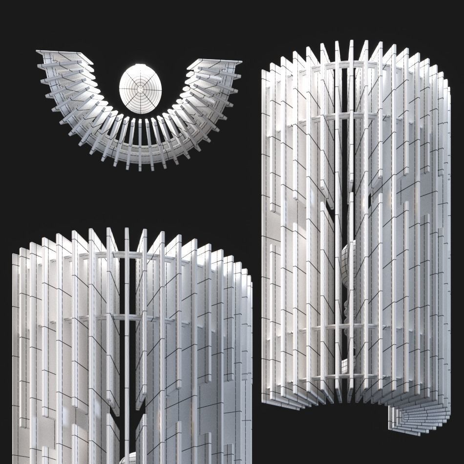 luxcambra ARLES Wall Light 3D model_1