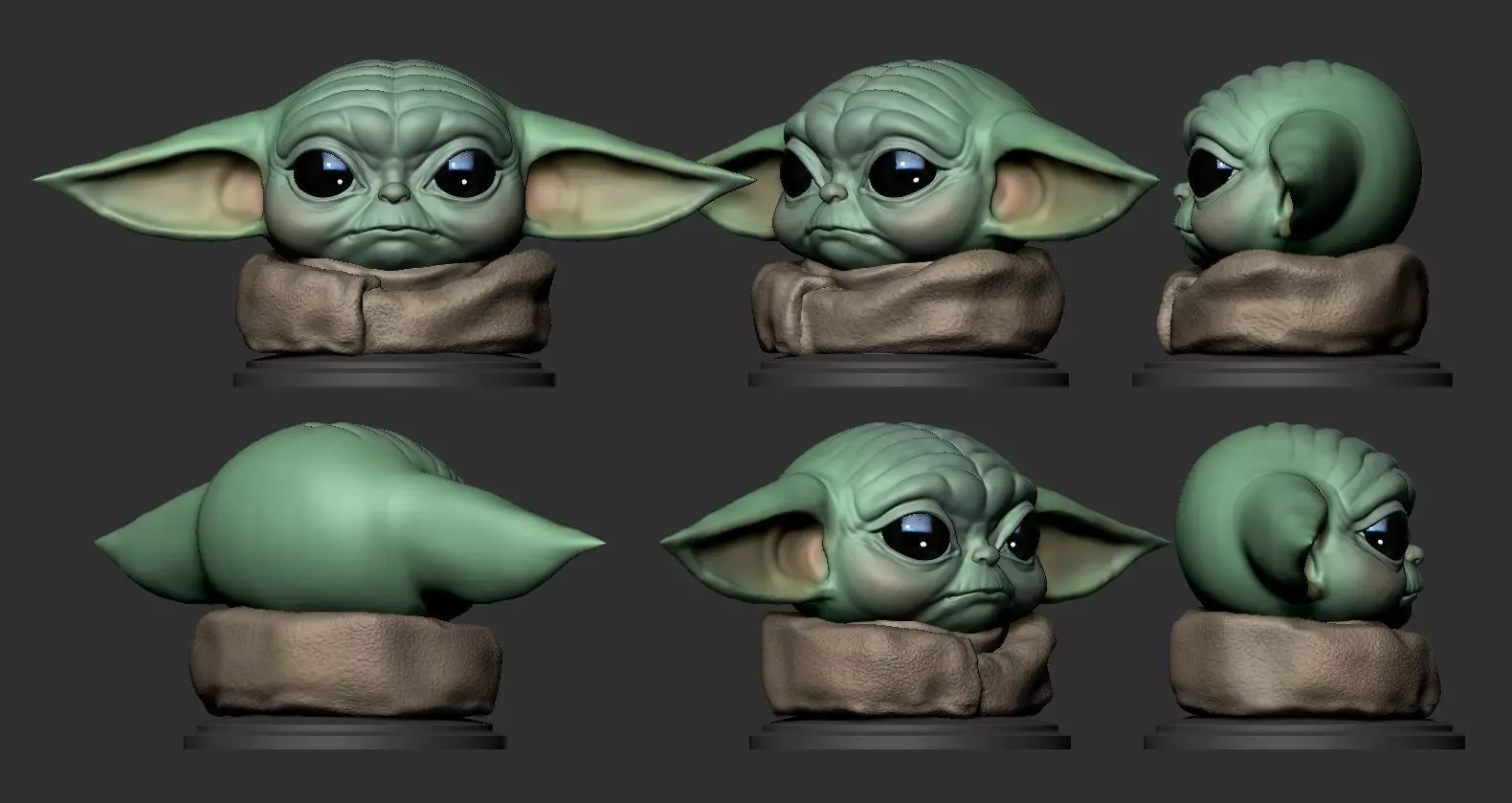 Yoda baby The Child 3D print model_0