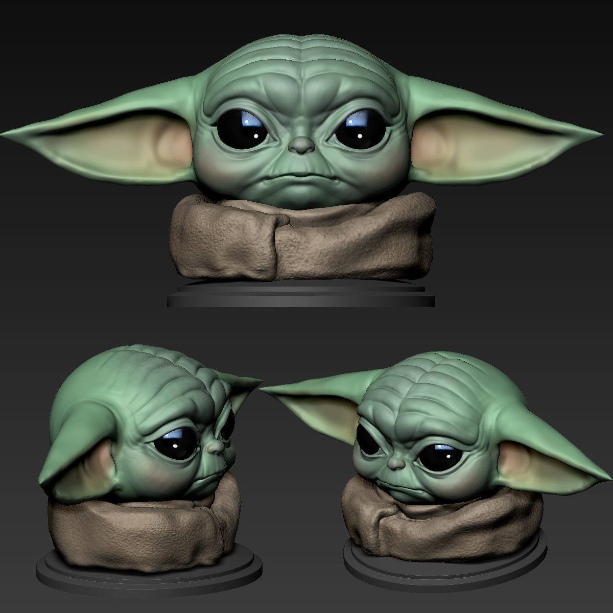 Yoda baby The Child 3D print model_1