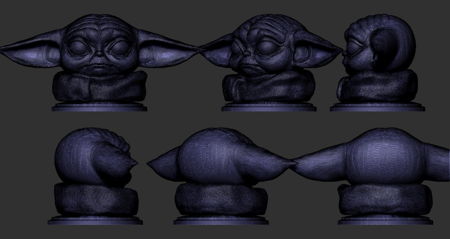 Yoda baby The Child 3D print model_3