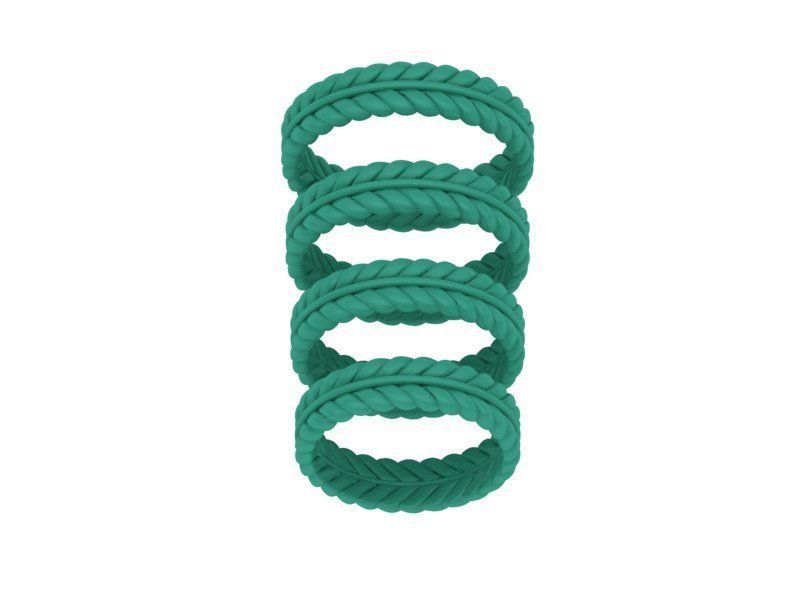 Elegant Wedding Ring 3dmodel many sizes 3D print model_10