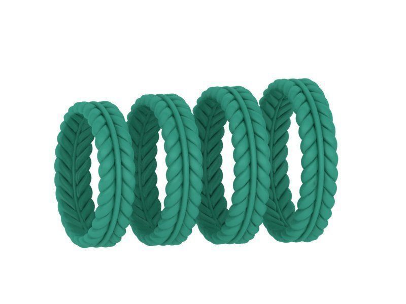 Elegant Wedding Ring 3dmodel many sizes 3D print model_12