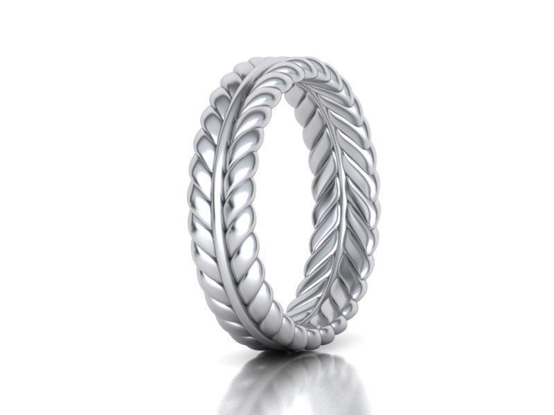 Elegant Wedding Ring 3dmodel many sizes 3D print model_5