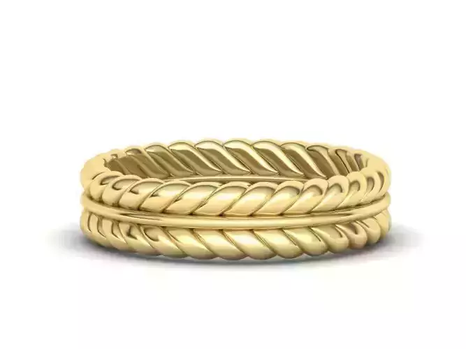 Elegant Wedding Ring 3dmodel many sizes 3D print model
