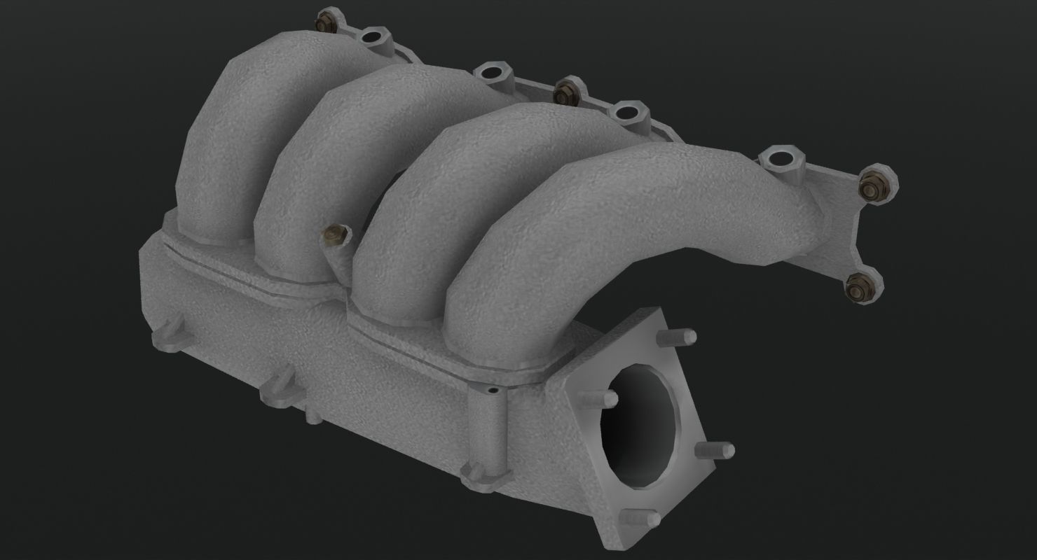 Nissan SR20DET Red Top engine Low-poly 3D model_19