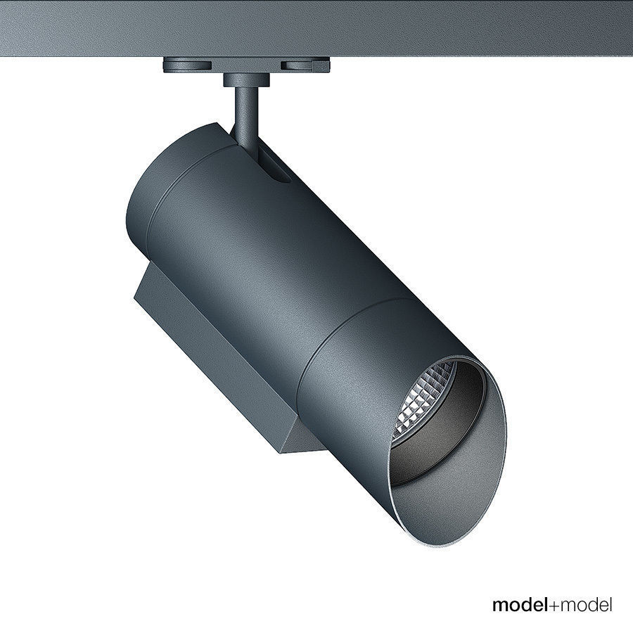 Zumtobel track spotlight system 3D model_2