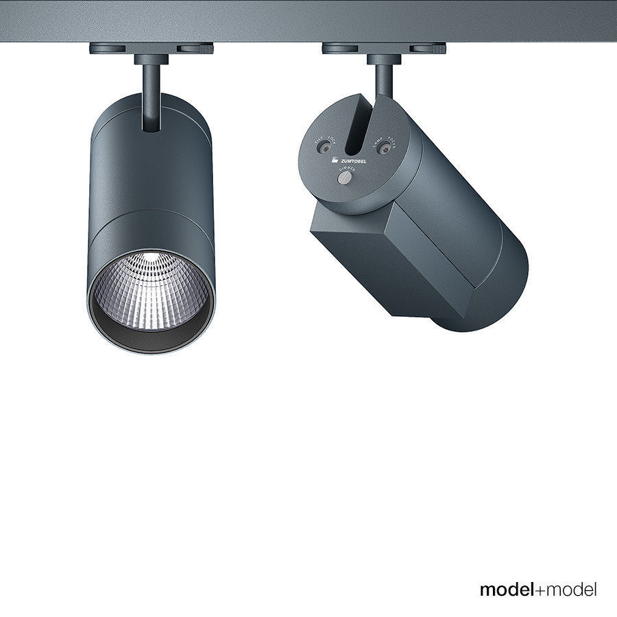 Zumtobel track spotlight system 3D model_5